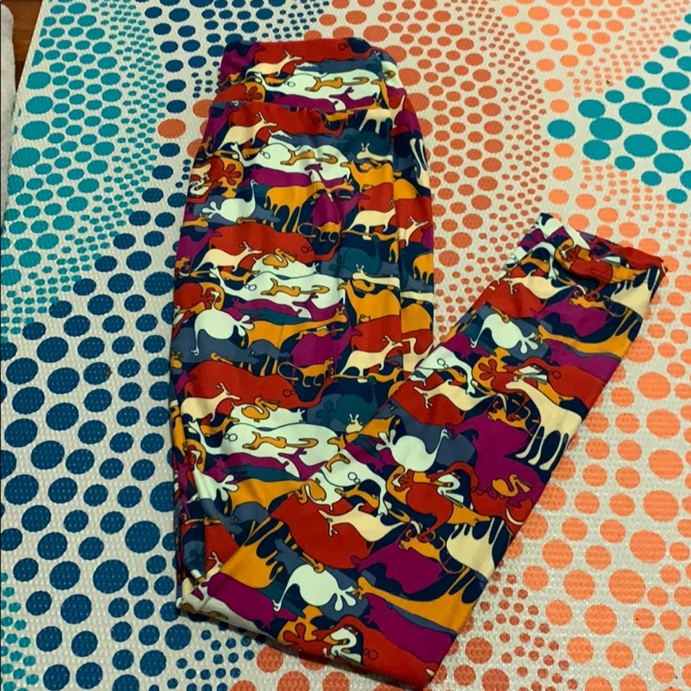 4/$20 Lue la roe leggings animal print